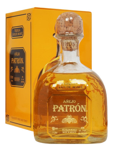 Tequila Patron Añejo 100% De Agave 1 Litro México