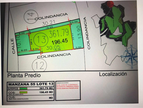 Terreno 361 M.  Con Desnivel, Club De Golf Altozano Morelia