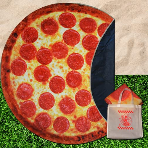 Manta Picnic Pepperoni Pizza Cobija 60  Caja Diseñada Para E