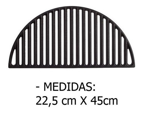 Imagen 2 de 5 de Media Parrilla Fundición Kamado Argentino Asador Criollo