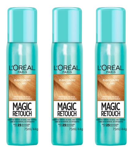 Coloraçao L´Oréal Magic Retouch 75ml Spray Louro Claro - 3un Tom Sem tom