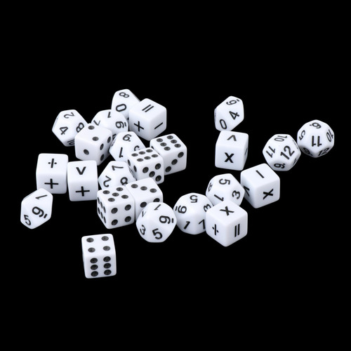 Juego De 24 Dados Didácticos, Añadir, Restar, Multiplicar,
