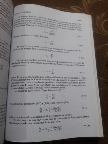 Libro Hidráulica De Canales Ven Te Chow (Usado)