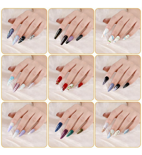 Estampilla Para Uñas, Herramienta De Decoración De Uñas Con