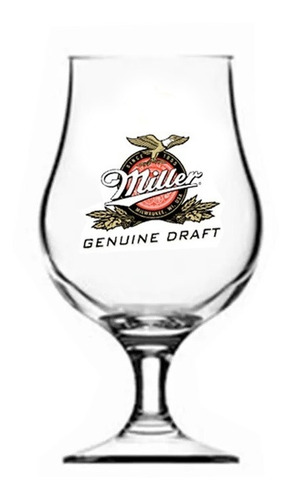 Copa Vidrio Dublin Cerveza Logo Miller 400 Ml Pettish Online