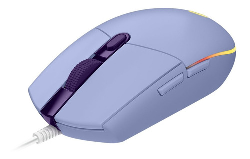 Imagen 1 de 5 de Mouse Gamer Logitech G203 Lightsync Rgb 8000 Dpi Lila