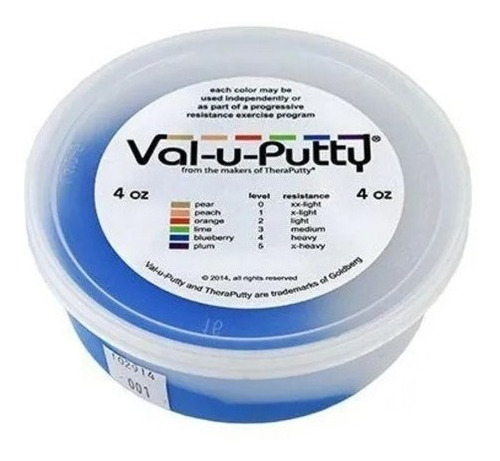 Plastilina Terapeutica Val-u-putty Firme 3 Onzas 85 Gr Azul°