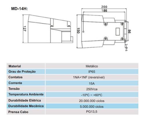 Disjuntor Automático Rele Jng Interruptores Tipo Pedal Md-14h