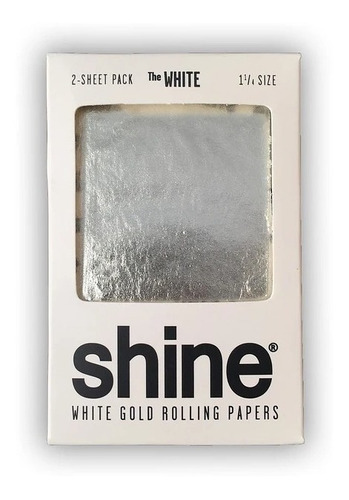 Shine® Pack 2 Papelillos De Oro Blanco 24k - 1 1/4