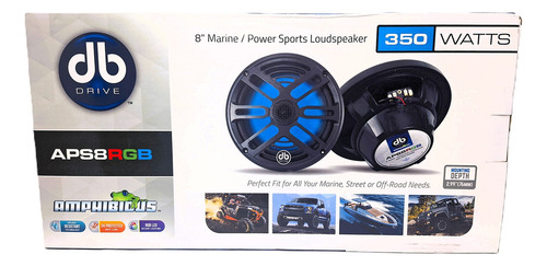 Bocinas Coaxiales Db Drive Aps8rgb 125w Rms 8 PuLG 2 Vías