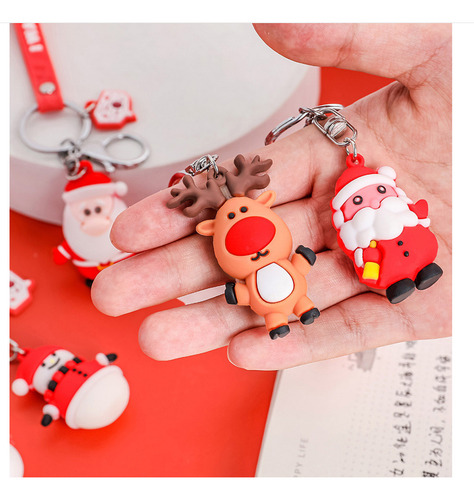Llavero Navideño Para Coche, Mochila Escolar, Accesorios Pe