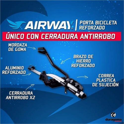 Combo Porta Bicicleta Techo Aluminio + Porta Equipaje Auto