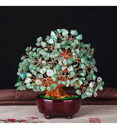 Para Mini Árvore Dinheiro Cristal Bonsai Estilo Feng Shui