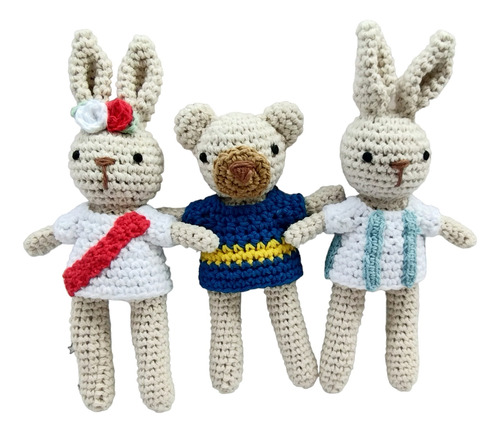 Animalitos Amigurumis De Fútbol.boca. River. Muñecos D Apego