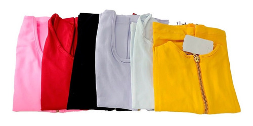 Polera Top Con Cierre - 100% Colombiano- Cod- 10123