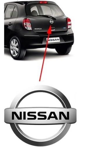 Logo Nissan March Cromado Traseira Porta Mala 2012 13 14