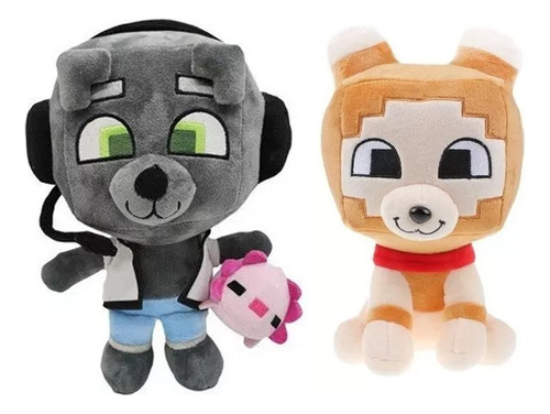 2 Muñecos De Peluche Bobicraft Gite Wolf, Regalos Para Niños