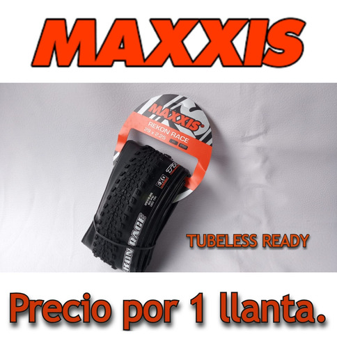 Imagen 1 de 8 de  Llanta Maxxis 29*2.25 Rekon Race Tubeless Ready-exo-120tpi 