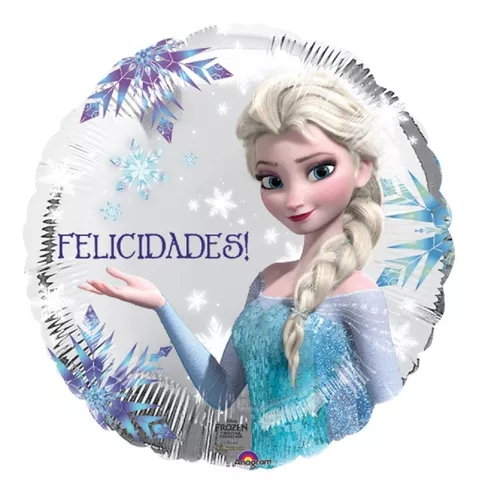 4 Globos Frozen Met 18in Elsa Felicidades Fiesta Decoracion
