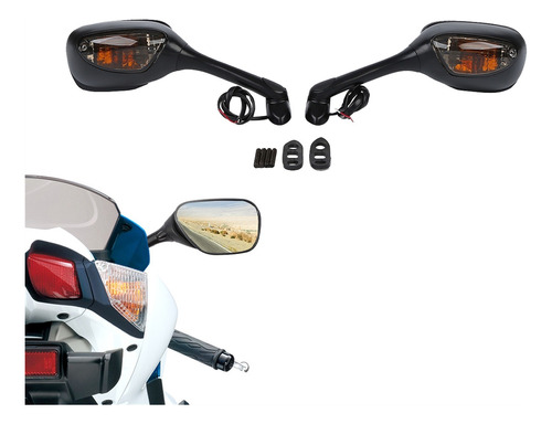 Espejos Retrovisores Led Para Suzuki Gsxr 600 750 K6 K7 K8