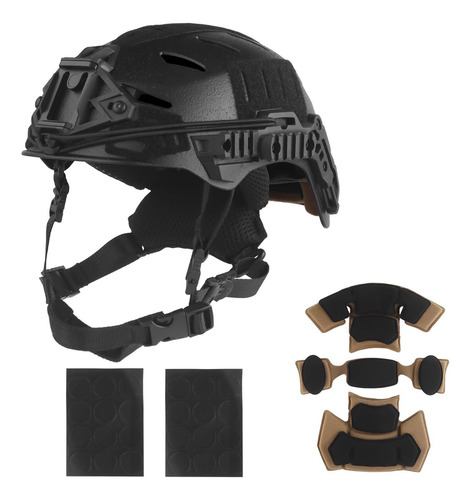 Airsoft Casco Con Rail 30, Almohadillas De Casco Espesadas