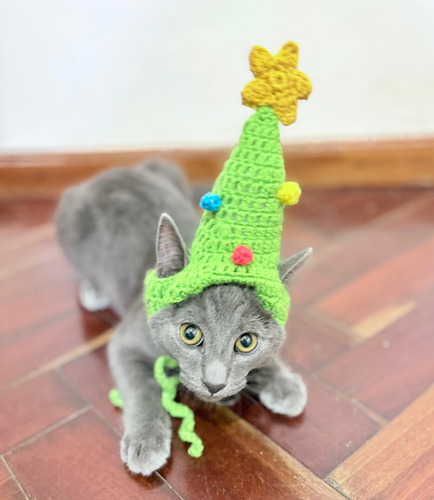 Pechera / Gorros Para Gatos Tejidos Crochet Lapicera Fucsia