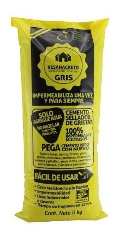 Resanacreto 1 Kg, Impermeabiliza, Construye Y Restaura