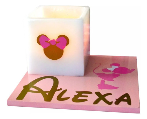 10 Centros De Mesa De Minnie Mouse Dorado Aluzza