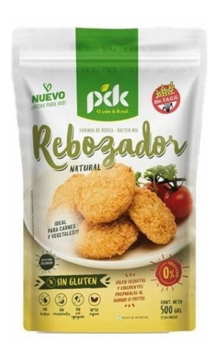 Rebozador Sin Tacc Y Apto Vegano Pdk X 500 Grs Pdk Rebozador Mezcla de harina para empanar - 500 g - Unidad - 1