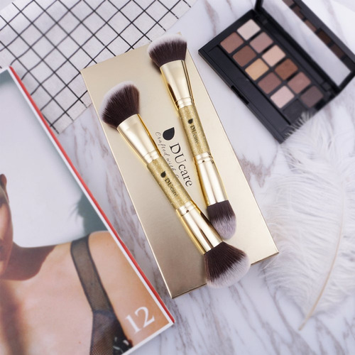 Brochas Para Maquillaje Ducare, Doble Punta, 2 Unidades