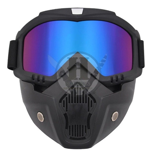 Mascara Antiparras Tornasolada Proteccion Moto Airsoft Casco
