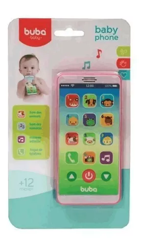 Jogo 2 Celulares Infantis Phone Rosa - Buba Baby em Promoção na