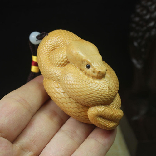 - Figura Tallada A Mano Serpiente Estatua Escultura Arte