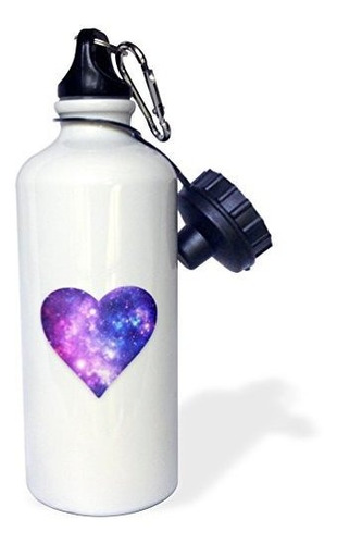 Botella De Agua Deportiva 3drose Con Corazón De Amor Y