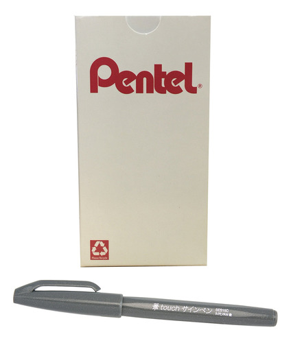 Pentel Arts Sign Pen Touch, Punta De Pincel De Fude, Tinta G