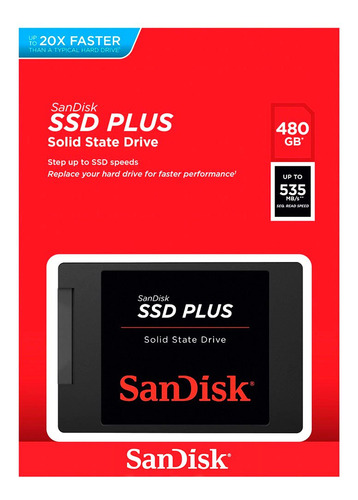 Disco Duro Sandisk Ssd Plus Solido 480gb 530mb/s