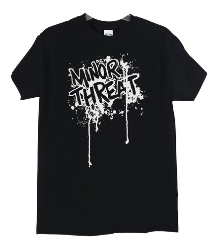 Polera Minor Threat Logo Stencil Punk Abominatron
