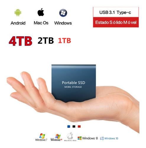 Disco Rígido Externo Barato U Hd 56tb Para Laptop E Celular Jiexuntong Expansion Novo Ouro