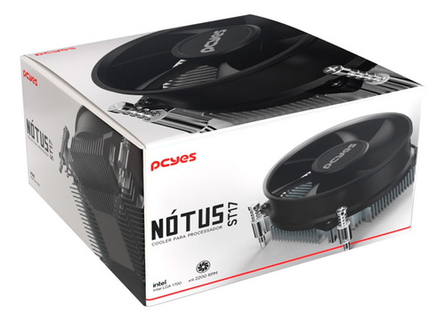 Air Cooler Pcyes Nótus St17 92mm Intel 2200rpm 45.8 Cfm 65w