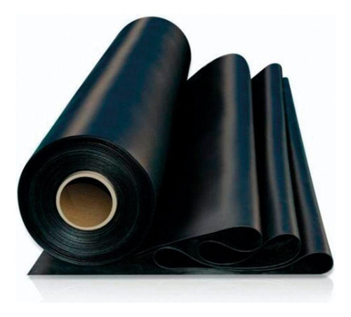 Lençol De Borracha Liso Elite 1mm 1m X 2m - Preto