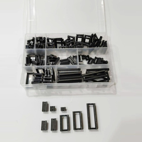 A 122pcs Row 2,54mm Pitch Ic Sockets Solder Type Adaptor