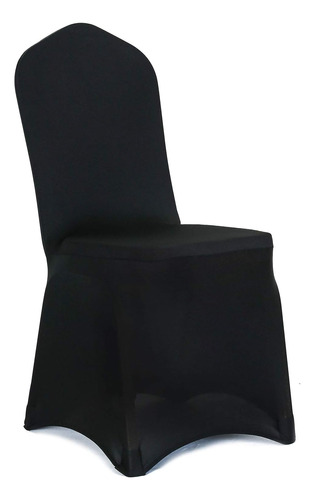 Obstal 20 Fundas Para Sillas De Comedor De Spandex Negro Par