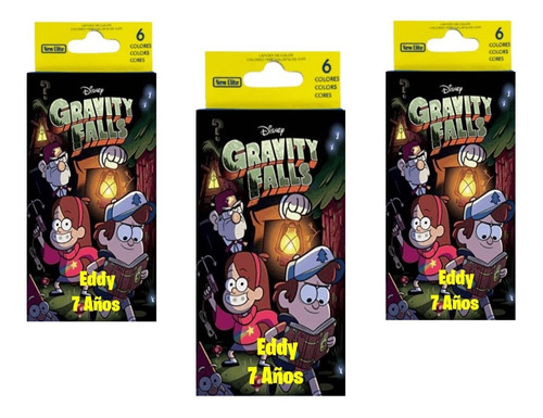 Gravity Falls Lapices De Colores Personalizados X10   