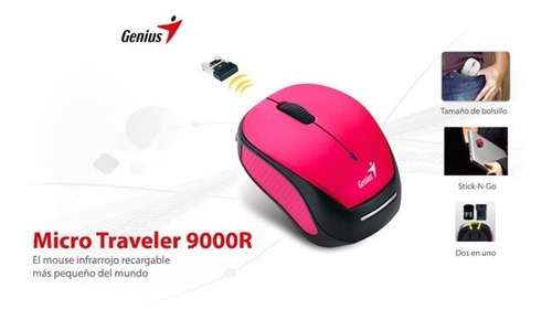 Mouse Genius Micro Traveller 9000r Red Inalambrico Color Rojo