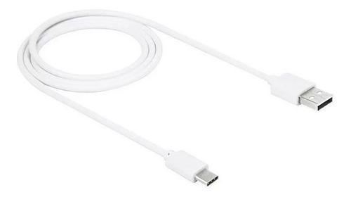  Cable Usb Tipo C 100 Cm Blanco 2.4 Carga Rapida