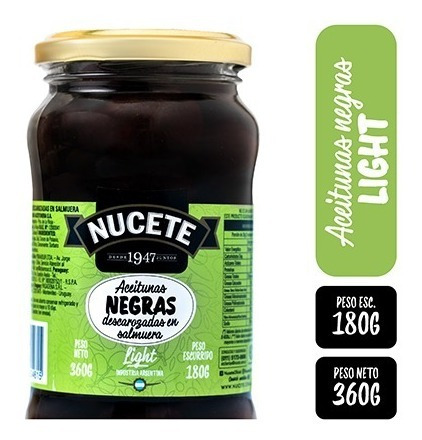 Imagen 2 de 3 de Combo Aceitunas Negras Descarozadas Light Frasco 360 Gr X 3