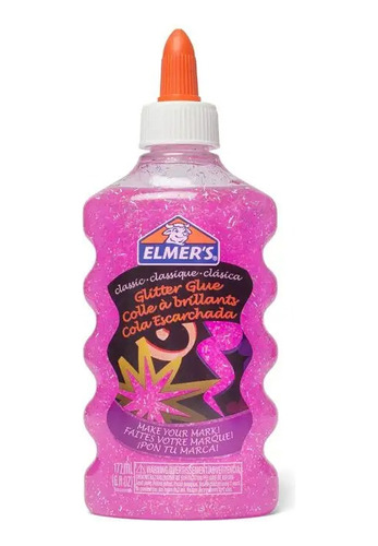 Elmer's Glitter Glue Colle A Brillants Pink 177ml 2048794