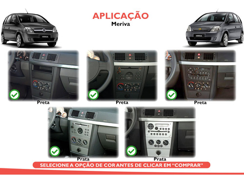 Imagem 8 de 10 de Moldura De Painel 2 Din Multimidia Dvd Mp5 Vectra Corsa Meriva Montana Escolher A Cor No Anúncio
