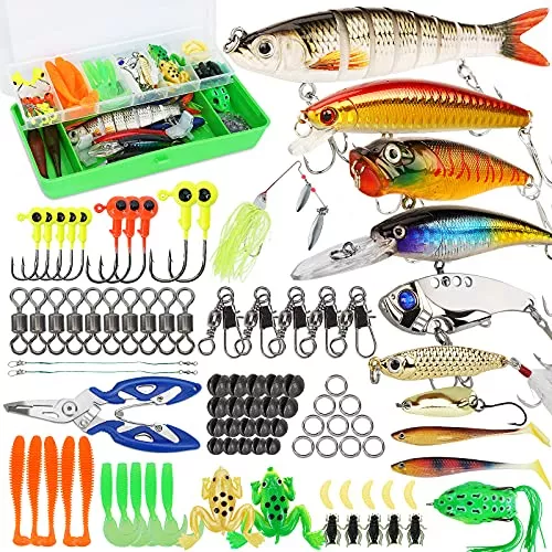  Kit de accesorios de pesca con caja de aparejos