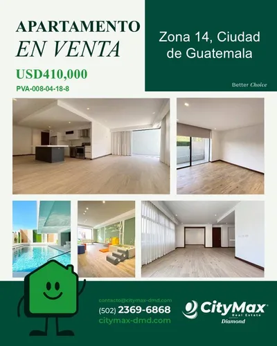 Apartamento En Venta En Zona 14 Ciudad De Guatemala